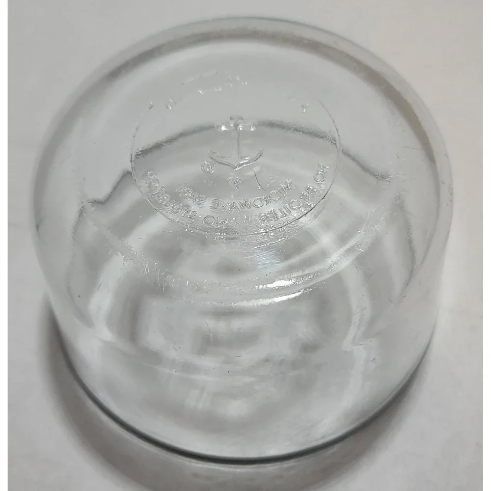 Anchor Hocking Oven And‎ Microwave Safe 2 cup Clear Glass Bowl